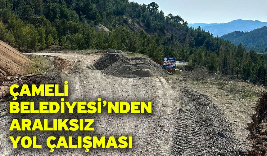 Çameli Belediyesi’nden Aralıksız Yol Çalışması