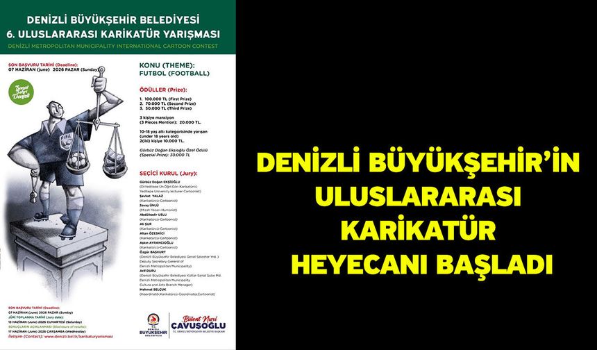 “Futbol” temalı uluslararası karikatür yarışmasında geri sayım başladı