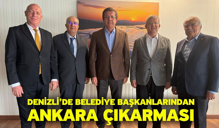 Denizli’de İlçe Belediyelerinden Ankara Çıkarması