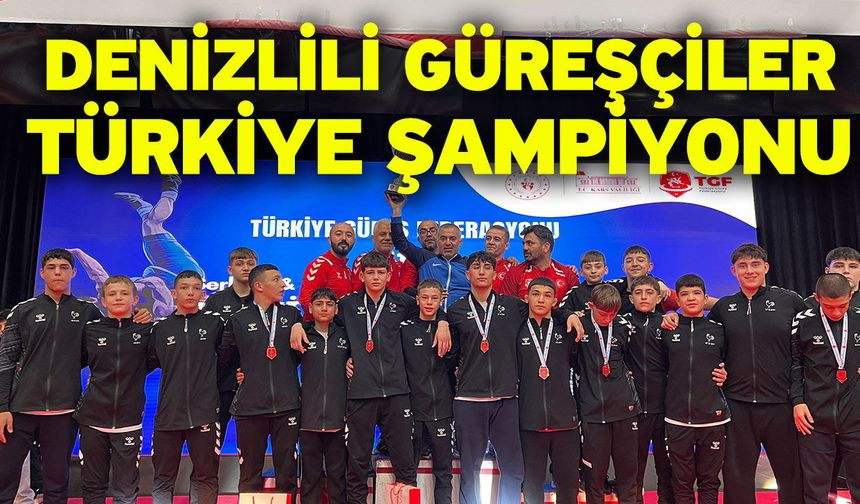 Denizlili güreşçiler Türkiye şampiyonu