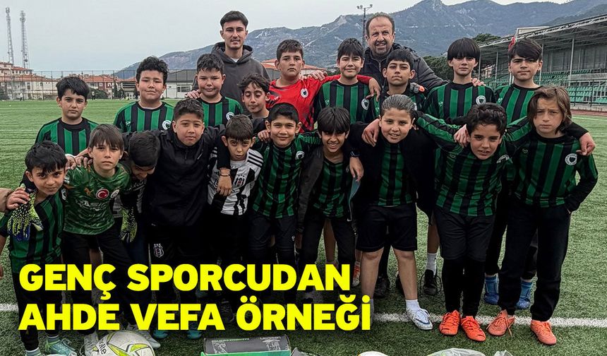 Genç sporcudan ahde vefa örneği