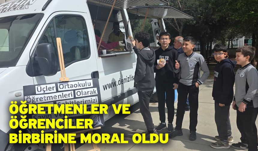 Öğretmenler ve öğrenciler birbirine moral oldu