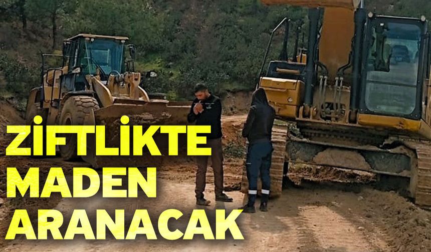 Ziftlikte Maden Aranacak