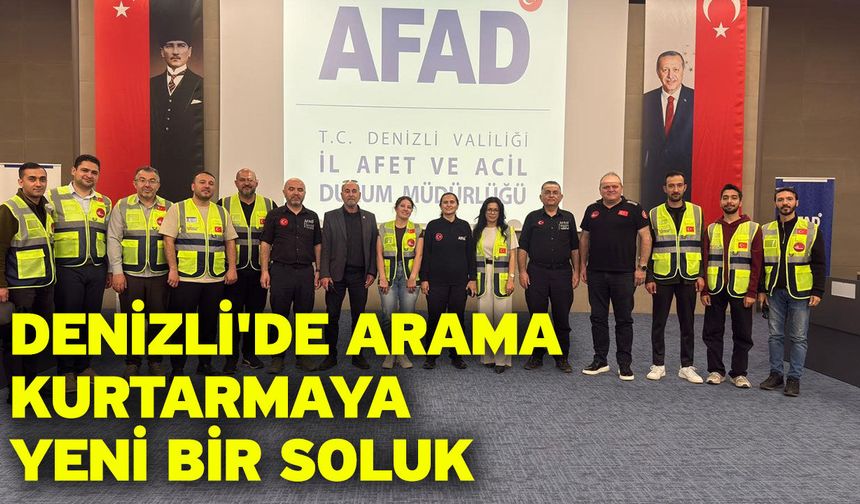 Denizli'de arama kurtarmaya yeni bir soluk