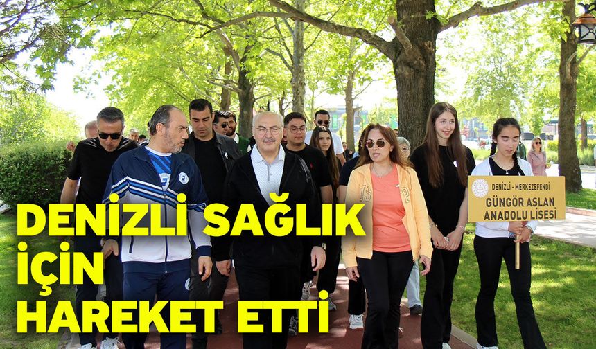 Denizli sağlık için hareket etti