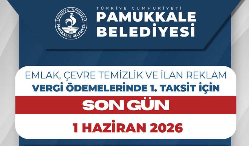 Pamukkale Belediyesi’nden Mükelleflere Hafta Sonu Mesaisi Müjdesi
