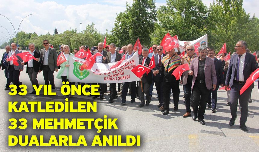 33 yıl önce katledilen 33 Mehmetçik dualarla anıldı