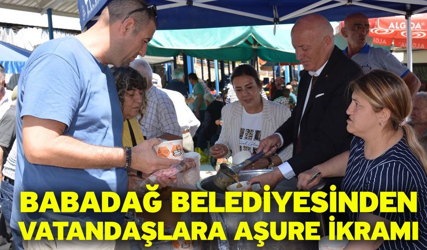 Babadağ Belediyesinden vatandaşlara aşure ikramı
