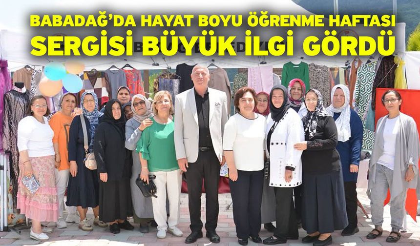 Babadağ’da Hayat Boyu Öğrenme Haftası Sergisi Büyük İlgi Gördü