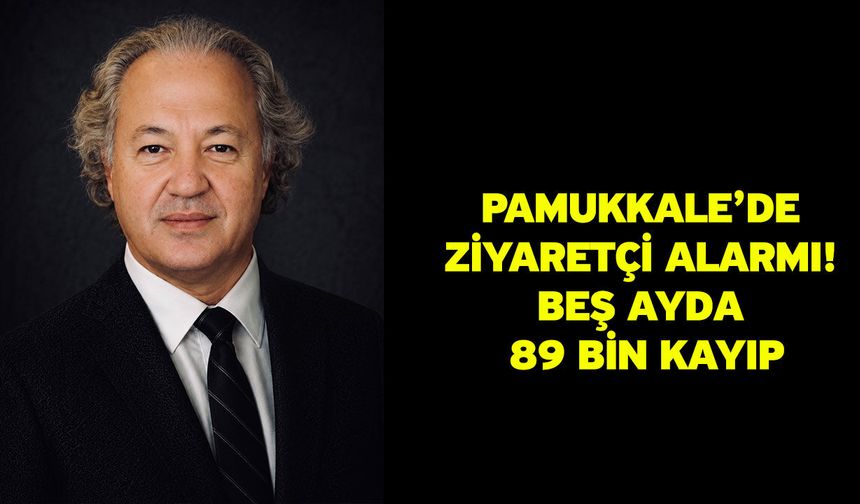 Pamukkale’de Ziyaretçi Alarmı: Beş Ayda 89 Bin Kayıp