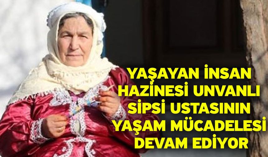 Yaşayan İnsan Hazinesi unvanlı sipsi ustasının yaşam mücadelesi devam ediyor