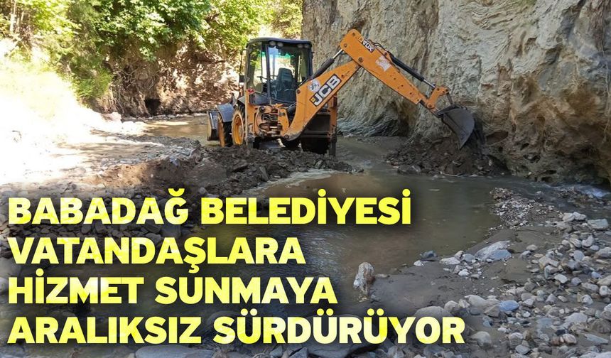 Babadağ Belediyesi vatandaşlara hizmet sunmaya aralıksız sürdürüyor