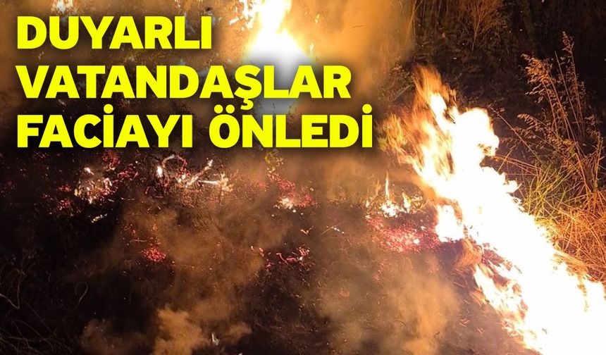 Duyarlı vatandaşlar faciayı önledi