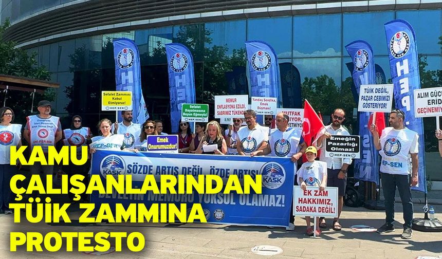 Kamu Çalışanlarından TÜİK Zammına Protesto