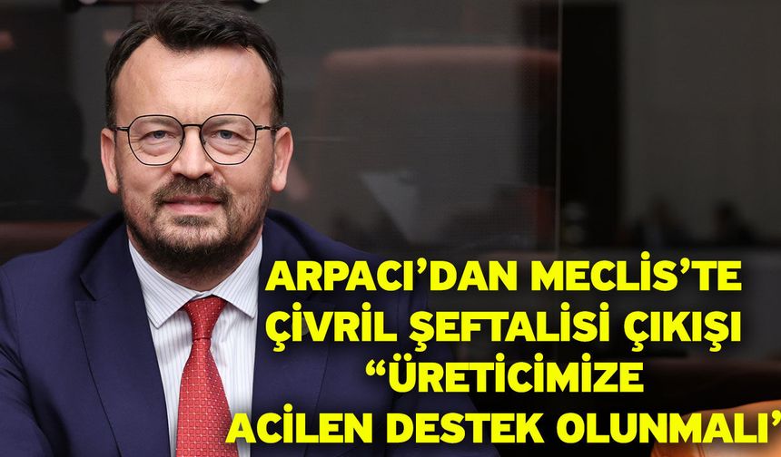 Arpacı’dan Meclis’te Çivril şeftalisi çıkışı “Üreticimize acilen destek olunmalı”