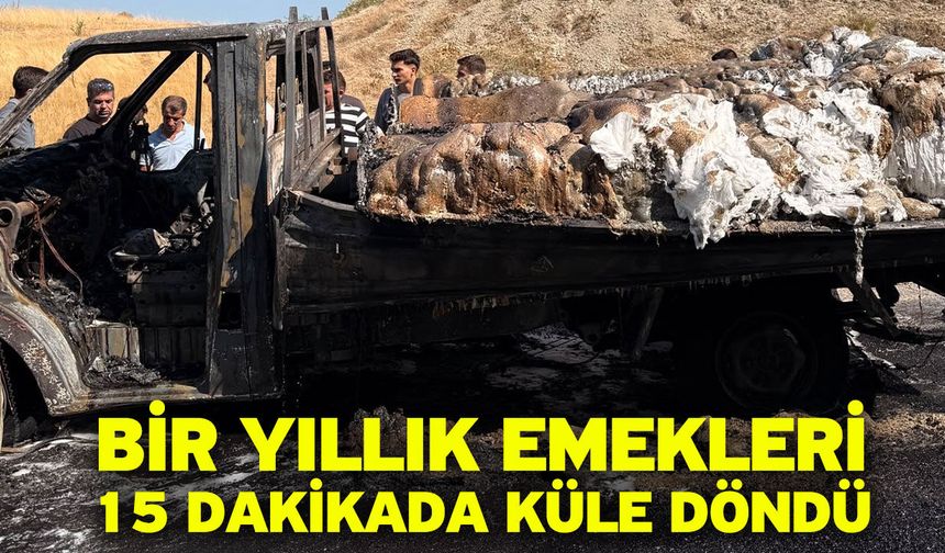 Bir yıllık emekleri 15 dakikada küle döndü