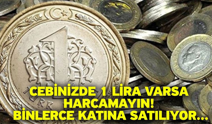 Cebinizde 1 lira varsa harcamayın! Binlerce katına satılıyor...