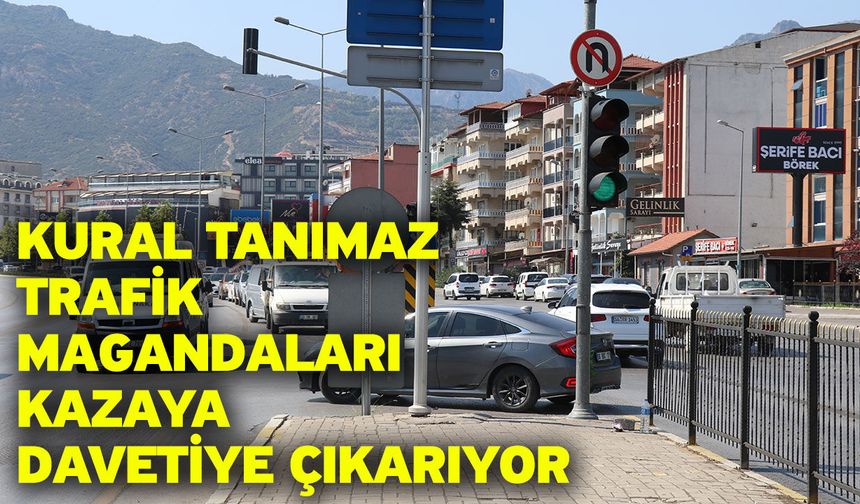 Kural tanımaz trafik magandaları kazaya davetiye çıkarıyor