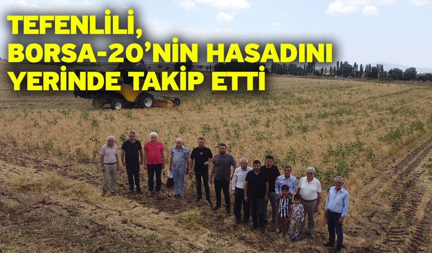 Yerli Çeşit Borsa-20’de Hasat Başarıyla Gerçekleştirildi