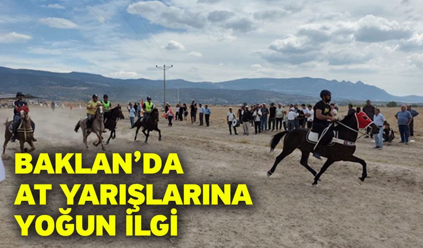 Baklan’da at yarışlarına yoğun ilgi
