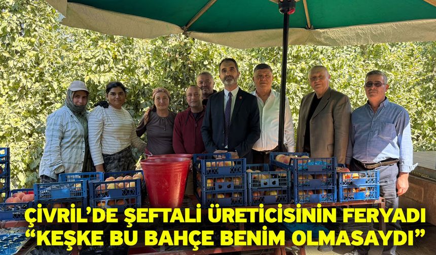 Çivril’de Şeftali Üreticisinin Feryadı “Keşke Bu Bahçe Benim Olmasaydı”