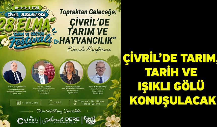 Çivril’de tarım, tarih ve Işıklı Gölü konuşulacak