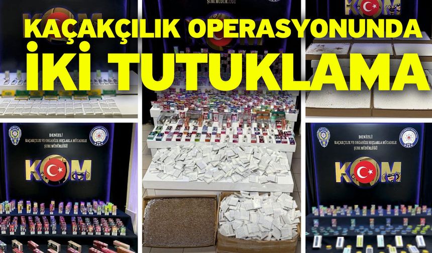 Kaçakçılık operasyonunda iki tutuklama