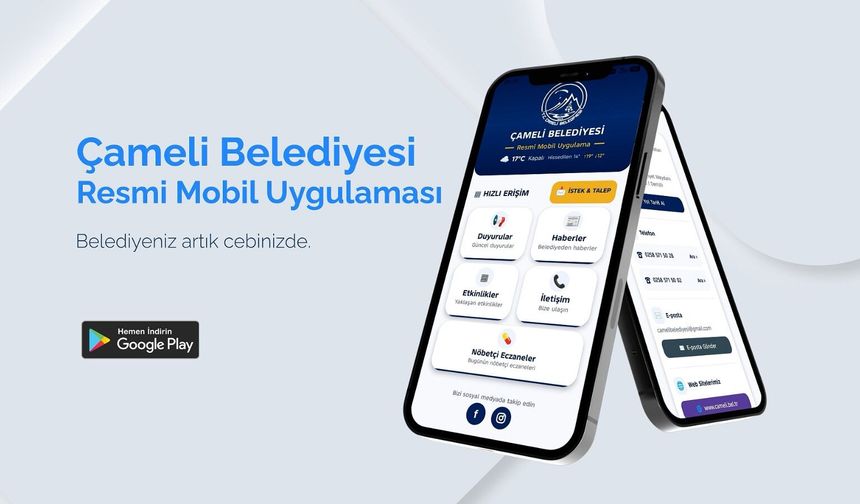 Çameli Belediyesi’nin Resmi Mobil Uygulaması Kullanıma Sunuldu