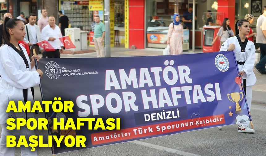 Amatör spor haftası başlıyor