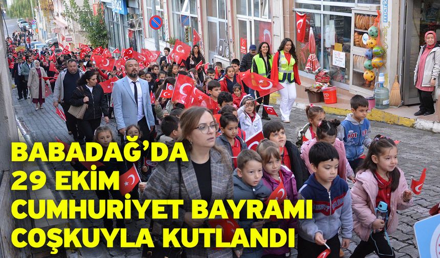 Babadağ’da 29 Ekim Cumhuriyet Bayramı Coşkuyla Kutlandı
