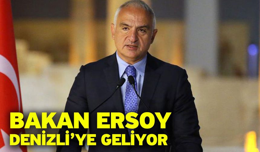Bakan Ersoy, 13 Ekim’de Denizli’de Arkeoloji Sempozyumu Ve Konser Programına Katılacak