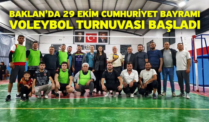 Baklan’da 29 Ekim Cumhuriyet Bayramı Voleybol Turnuvası Başladı