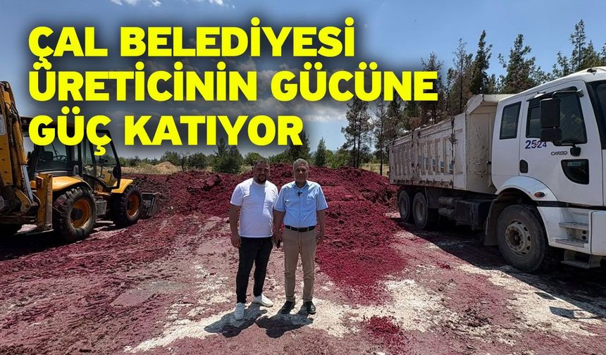 Çal Belediyesi besicilere yönelik yem desteğini bu yılda sürdürdü