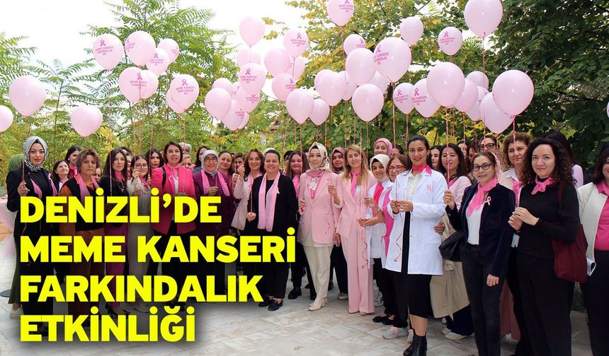 Denizli’de Meme Kanseri Farkındalık Etkinliği