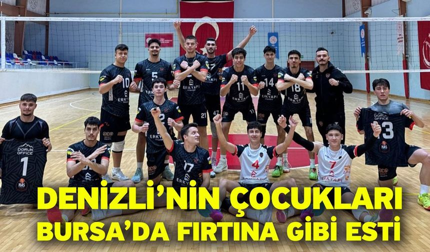 Denizli’nin çocukları Bursa’da fırtına gibi esti