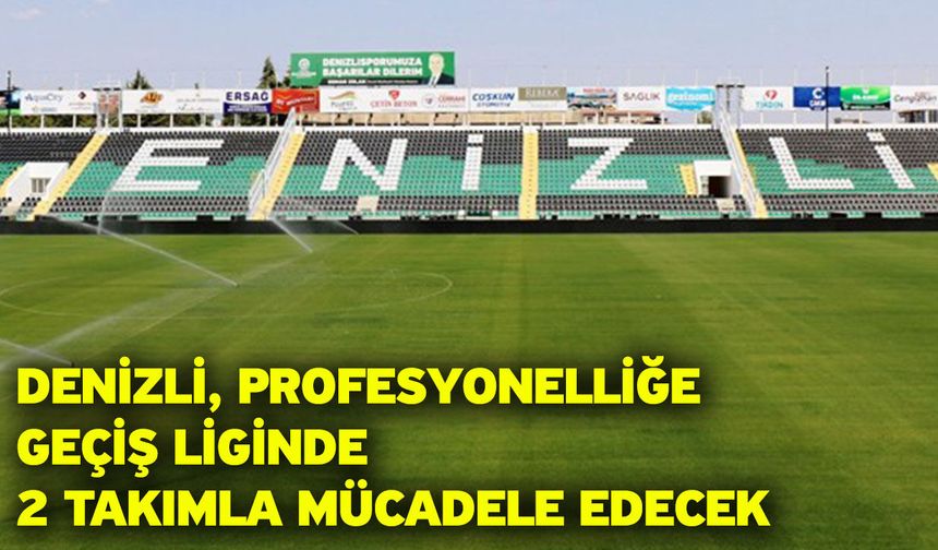 Denizli, Profesyonelliğe Geçiş Liginde 2 takımla mücadele edecek
