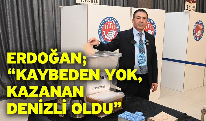 Erdoğan; "Kaybeden yok, kazanan Denizli oldu"