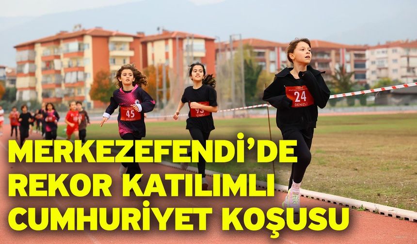 Merkezefendi’de rekor katılımlı Cumhuriyet koşusu