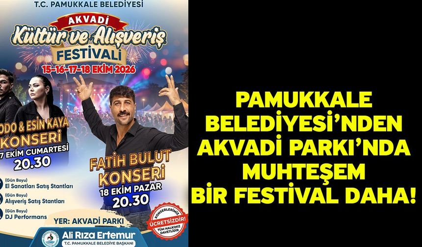 Pamukkale Belediyesi’nden Akvadi Parkı’nda Muhteşem Bir Festival Daha!