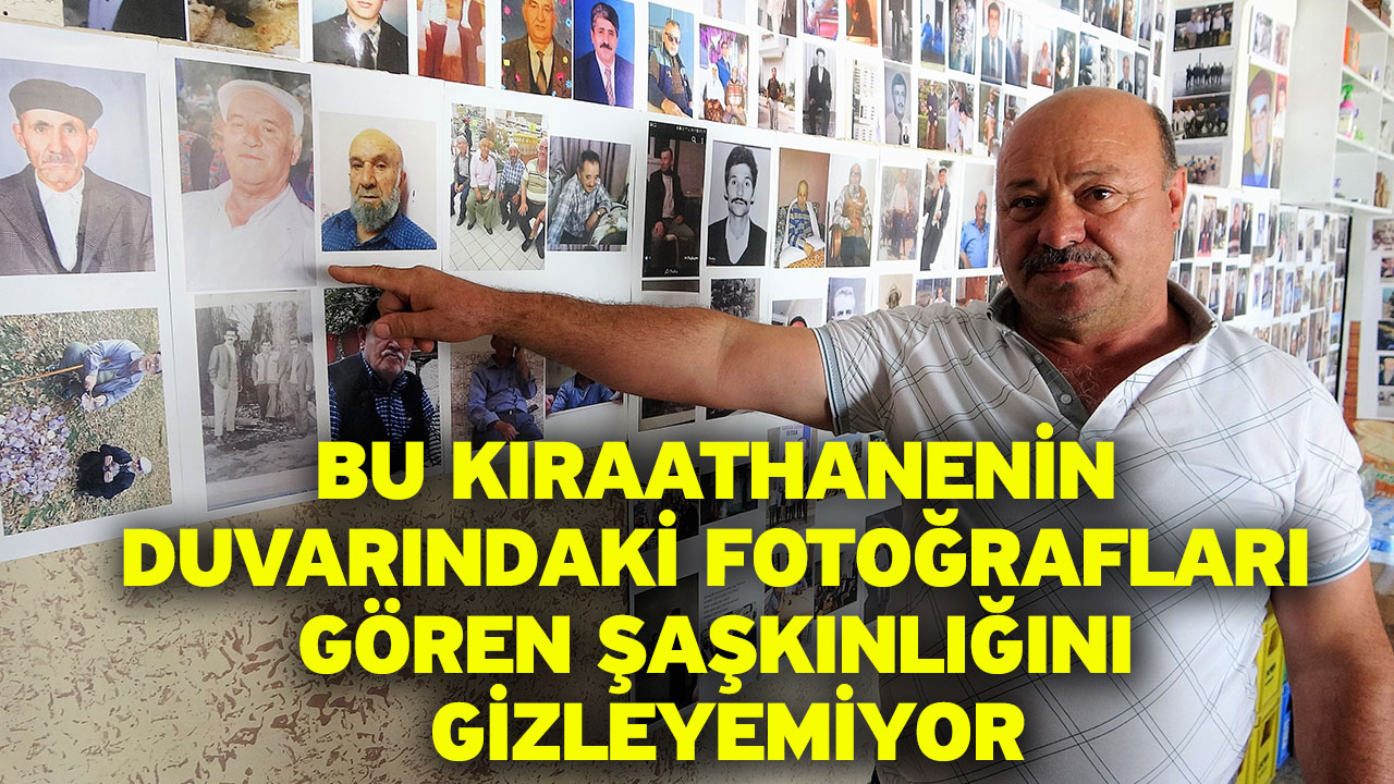 Bu Kıraathanenin Duvarındaki Fotoğrafları Gören Şaşkınlığını Gizleyemiyor