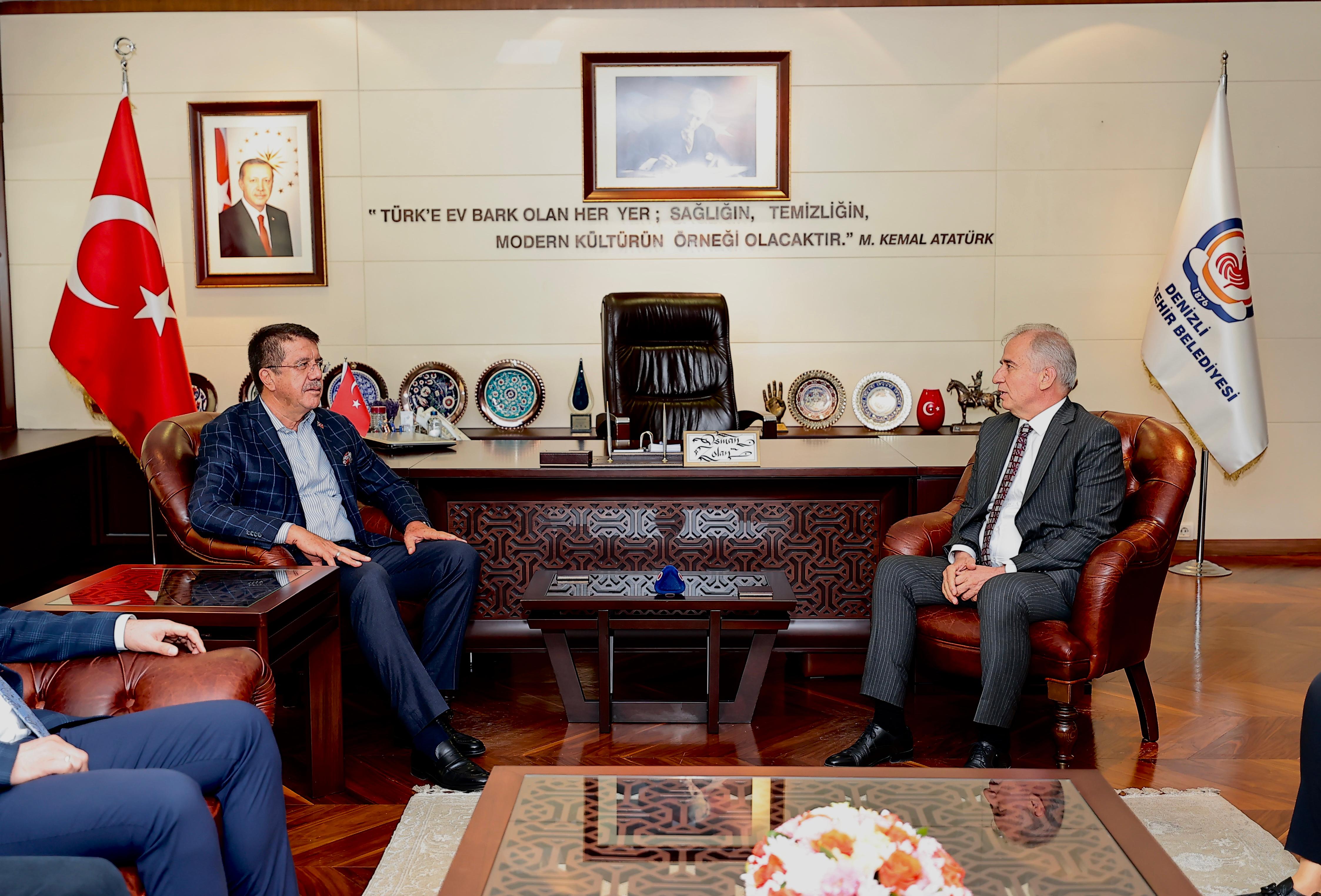 AK Parti Genel Başkan Yardımcısı Zeybekci’den Başkan Zolan’a ziyaret (1)