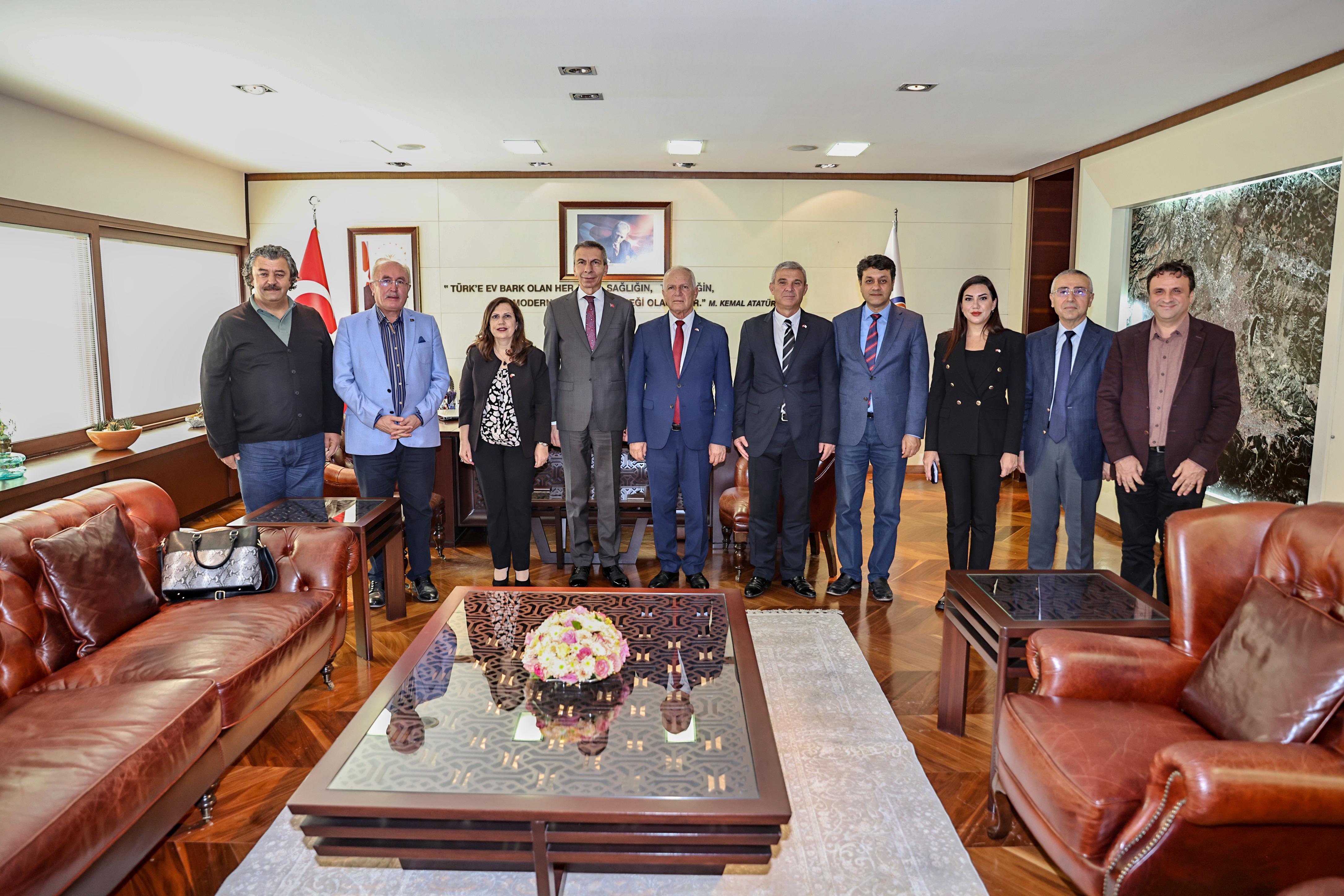 KKTC Meclis Başkanı Töre’den Büyükşehir’e ziyaret (5)