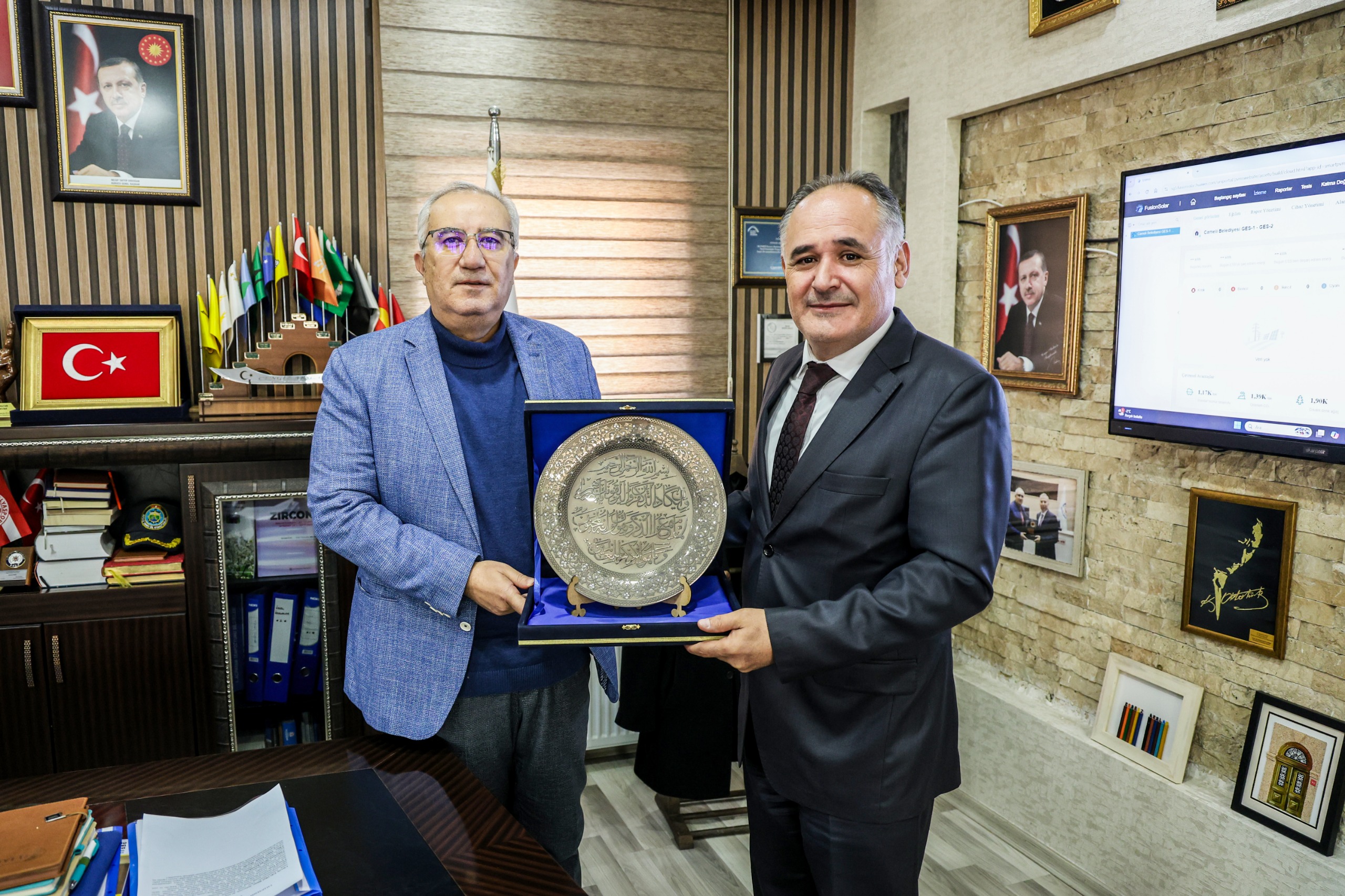 İl Kültür Ve Turi̇zm Müdürü Adem Özel’den Arslan’a Zi̇yaret (1)