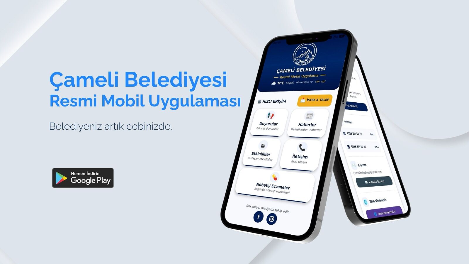 Çameli Belediyesi’nin Resmi Mobil Uygulaması Kullanıma Sunuldu